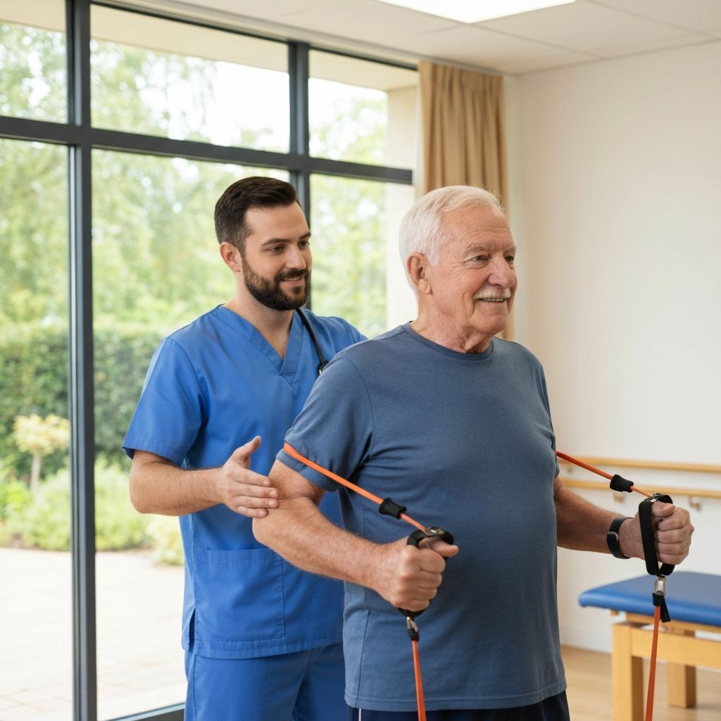 Physical therapy session